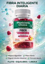 Fiber Gummies – Gomitas de Fibra Prebiótica sin Azúcar | Frambuesa y Limón